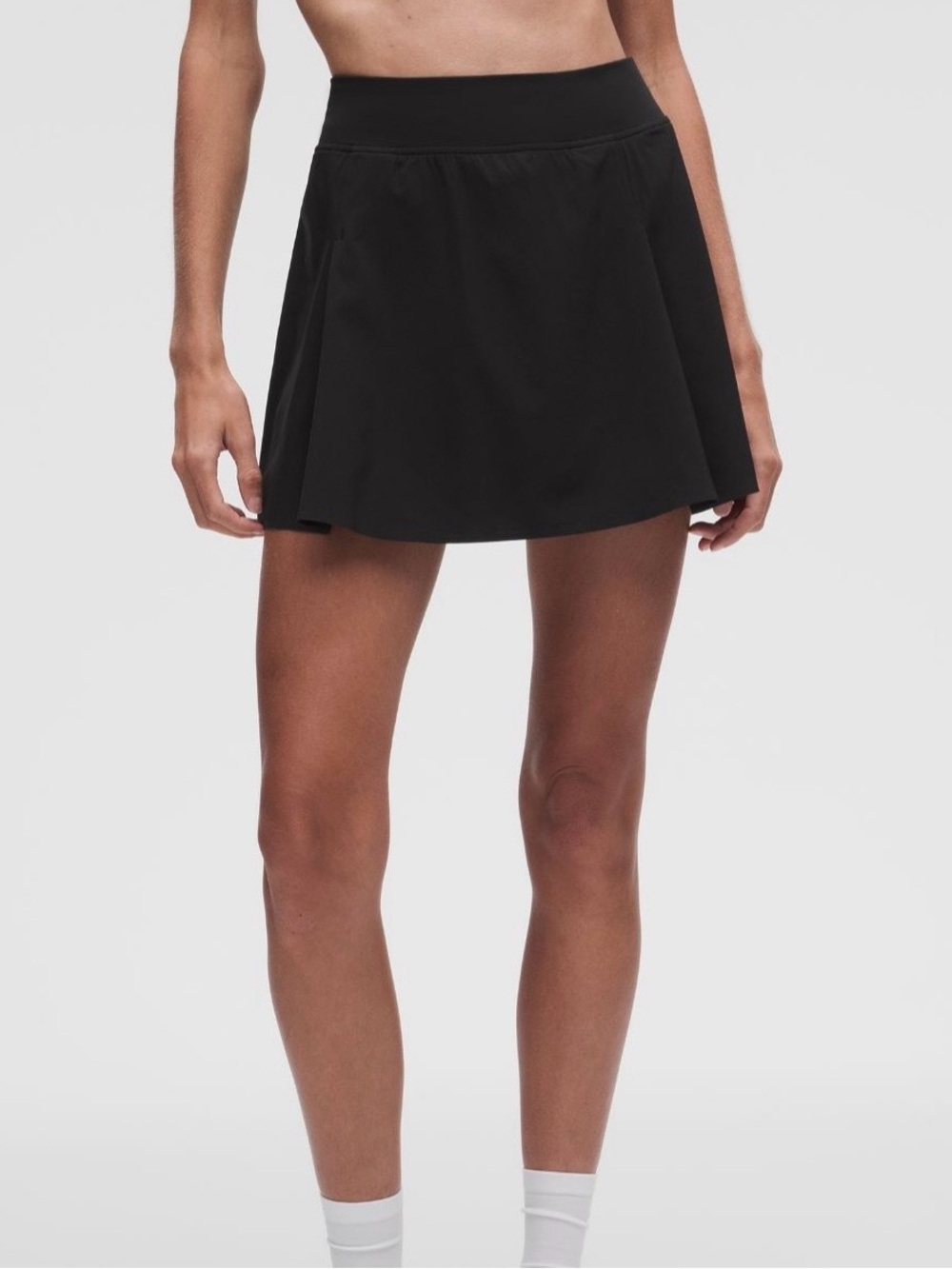 Women's Lululemom A-Line Side Pleat Tennis Skirt - Black